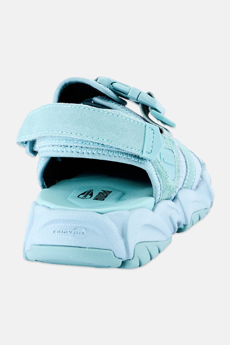 PUMA Kids Boy TS-01 Tonal Velcro Closure Sandals, Green - Image 4