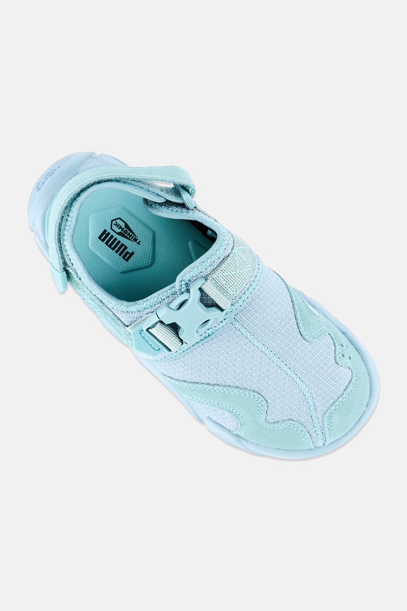 PUMA Kids Boy TS-01 Tonal Velcro Closure Sandals, Green - Image 3