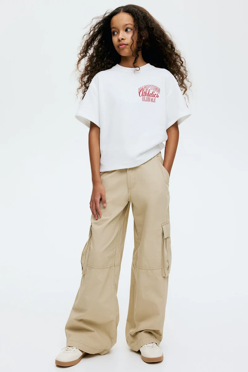 H&M Wide cargo trousers