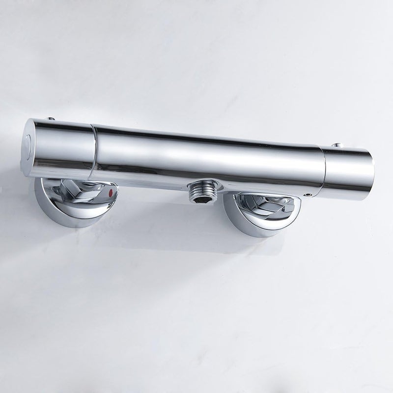Thermostatic Shower Mixer Mixing Valve 1/2" Shower Spray Faucet Brass Wall Mount Head Tap Hot Cold Water Constant Temperature Control for Bathroom - Image 2