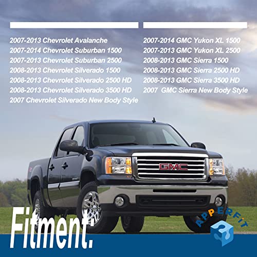 APPERFiT Seat Recliner Handle Lever Front Left+Right Side Compatible with 2007-2013 Chevy Chevrolet Avalanche Silverado Suburban, GMC Sierra Yukon Replaces 15232595 15232599 - Image 3