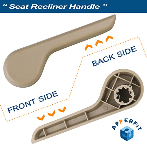 APPERFiT Seat Recliner Handle Lever Front Left+Right Side Compatible with 2007-2013 Chevy Chevrolet Avalanche Silverado Suburban, GMC Sierra Yukon Replaces 15232595 15232599 - Image 4