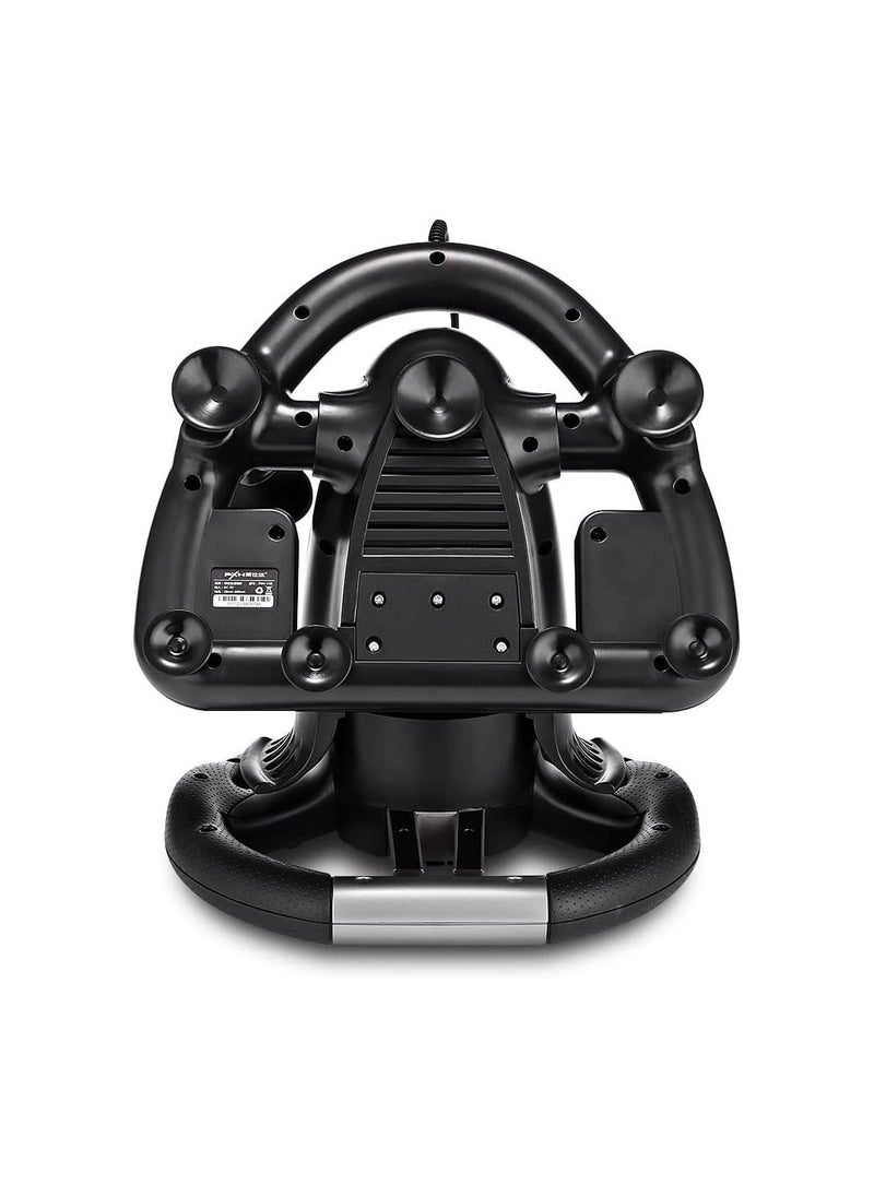 Generic - PXN V3 PRO Racing Wheel – High-Performance Gaming Steering Wheel with Pedals & Vibration Feedback, 180° Rotation, Multi-Platform Compatibility for PC, PS4, Xbox, and Switch - Image 1