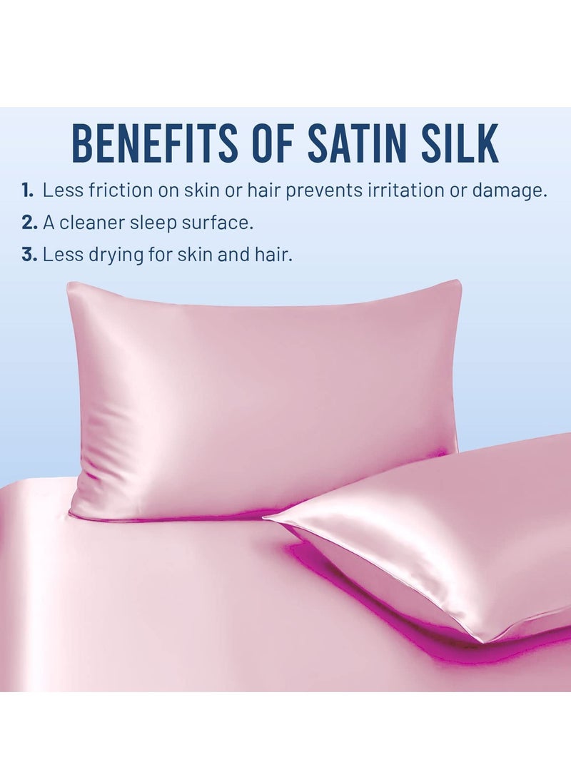 Prime by javaudan Silk Pillow Case Silk Eye Cover Silk Hair Scrunchies for Women  - Image 2