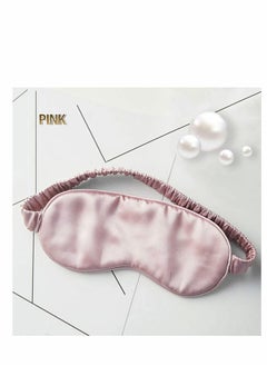 Generic Sleep Mask, Silk Eye Mask for Sleeping Women/Men/Girls, Both Sides 100% Pure Mulberry Silk Blackout Anti-Allergy Blindfold with Elastic Strap for Full Night's Sleep, Travel and Nap (Pink)  - Image 2