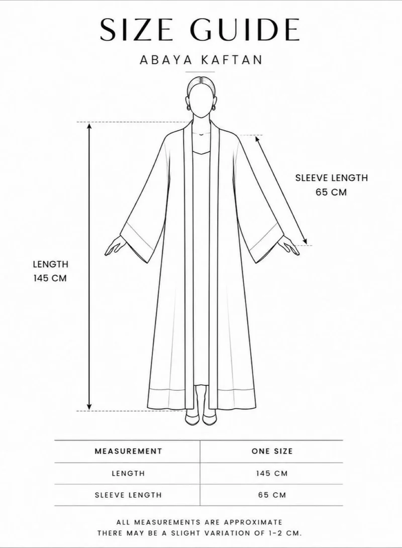 Janara Jones  Fishing Flies Satin Abaya Kaftan for Women | Best Price UAE