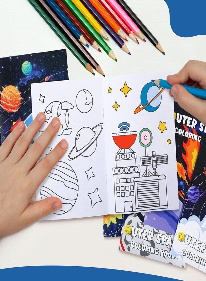 Faccito 24 Pieces Space Coloring Books Bulk for Kids Space Mini Coloring Books Solar System Party Favors for Astronaut Galaxy Birthday Goodie Bags Stuffers Classroom Back to School Activities - Image 5