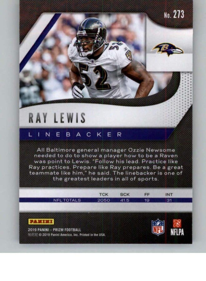 Prizm Football NFL 2019 Panini Prizm #273 Ray Lewis Ravens - Image 2