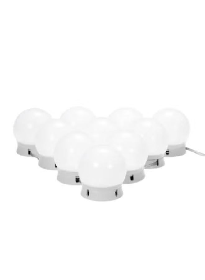 شوبي DC5V 10W 10 LED Vanity Dimmable Mirror Light Kit White 20.00*5.70*14.00cm 