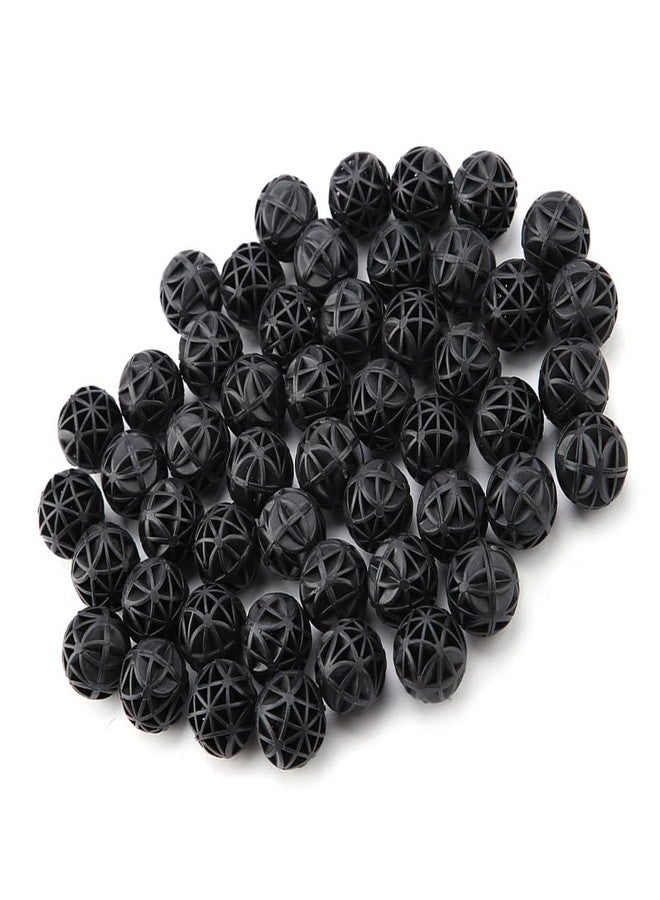 Chiffonade 50Pcs Bio Porous Filter Biochemical Balls High Density Nitrifying Filtration Aquarium Pond Filter Media with Cotton for Fish Tank(16mm) - Image 3