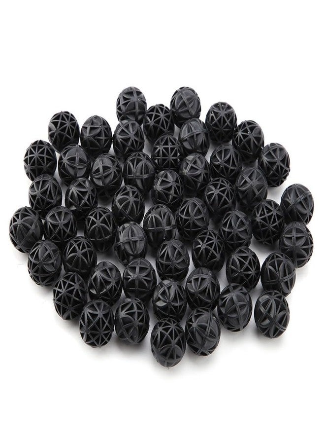 Chiffonade 50Pcs Bio Porous Filter Biochemical Balls High Density Nitrifying Filtration Aquarium Pond Filter Media with Cotton for Fish Tank(16mm) - Image 1