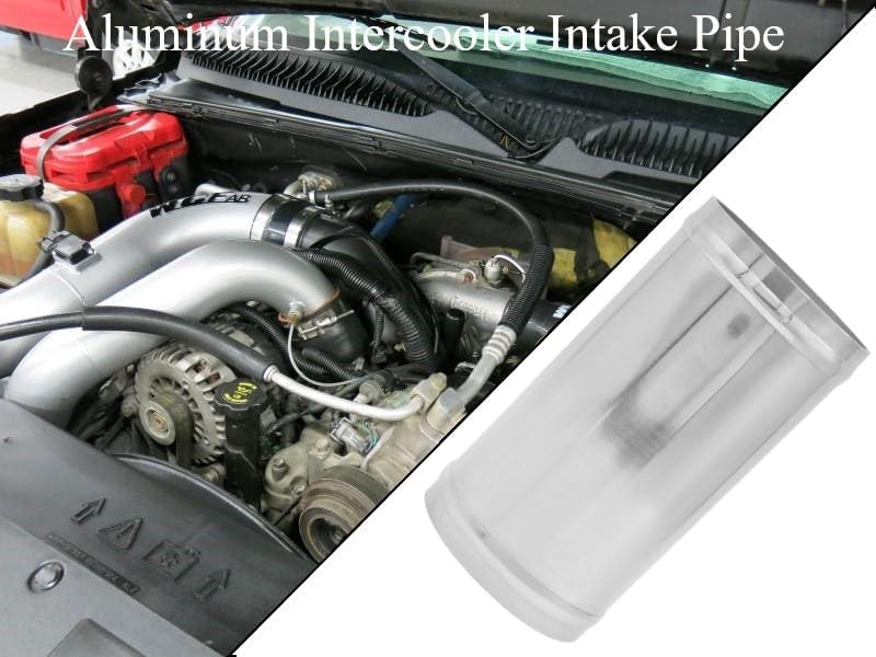 YSIL 2.5" (63mm) OD Straight Aluminum Intercooler Pipe with Clamps - Image 3