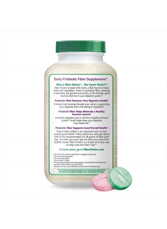 Daily Prebiotic Fiber Chewable Tablets, Assorted Fruit, 90 Tablets (90 Count (Pack of 1))