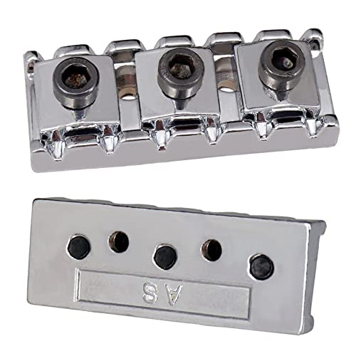 JD.Moon R3 Electric Guitar String Locking Nut for Floyd Rose Tremolo Bridge 43mm (Chrome with Black nut) - Image 4