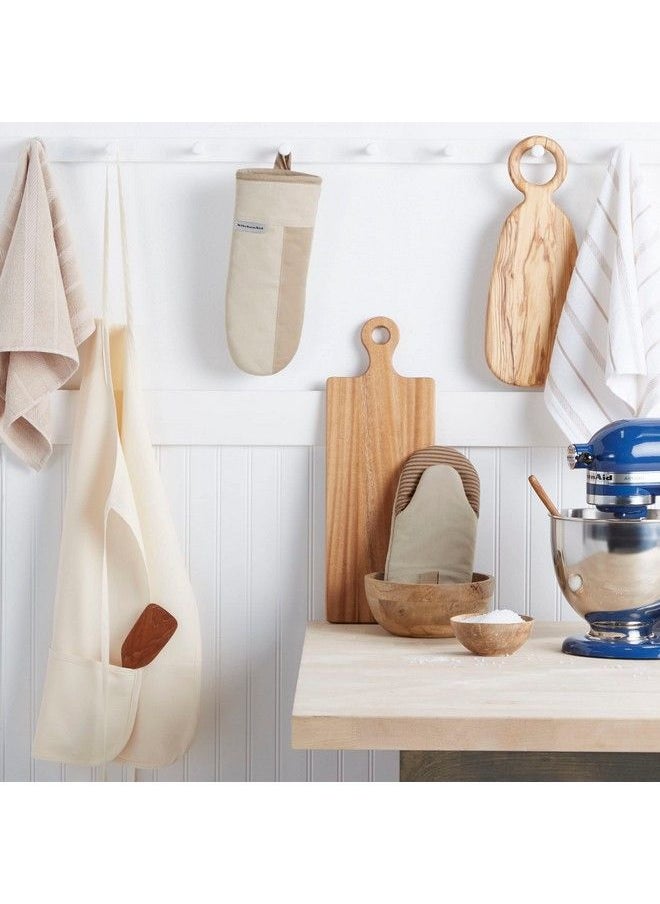 KitchenAid Beacon Twotone Nonslip Oven Mitt Set Milkshake/Beige 5.75"X13" 2 Piece  - Image 3