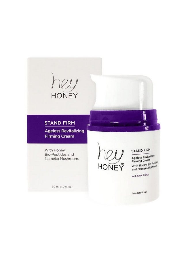 Hey Honey Skincare Stand Firm Argireline Biopeptides Honey Extract & Nemeko Mushroom Cream | Instant Firming Effect With Long Term Age Defying Benefits | 1 Oz - Image 5