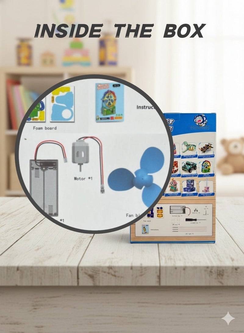 سعودي سيليكت لعبة بناء ساحر من STEM DIY MinFan لمرحلة ما قبل المدرسة - مجموعة تعليمية علمية ممتعة للتعليم المبكر - Image 2