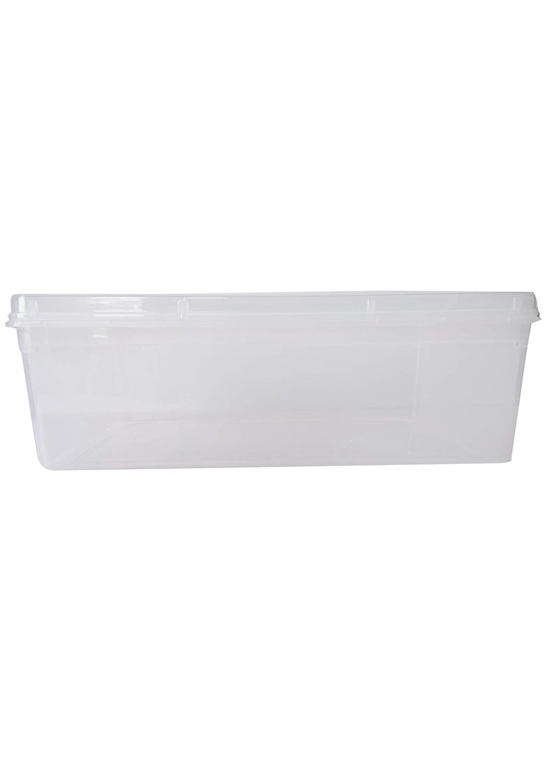 AL'WAHHAB ALWAHHAB Clear Plastic Extra Large Storage Boxes Set of 3 15x10x5 inches Transparent Sturdy Fully Detachable Lid  - Image 4
