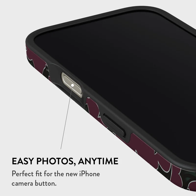 Burga  Burga Iphone 16 Pro Midnight Visitor Premium Case Compatible with Hybrid Dual-Layer Hard Shell + Silicone Protection - Scratch-Resistant Shockproof Mobile Cover  | Best Price UAE