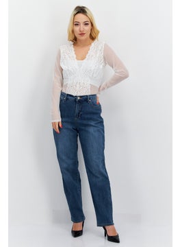 INC Women Textured Long Sleeve Bodysuit, Off White  - Image 3
