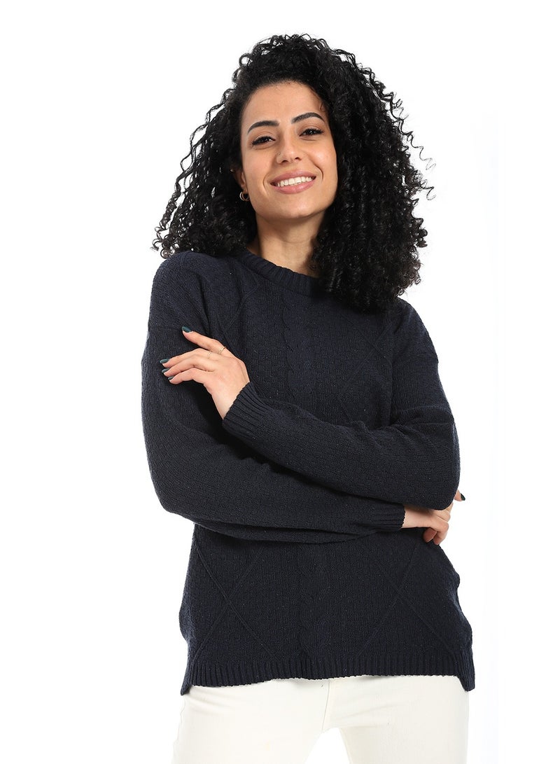 سيزار بلوفر صوف حريمي طويل مزود بتصمميات متعددة - Image 5