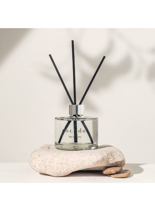 cocodor معطر هواء بالقصب بتوقيع الكمثرى الإنجليزية 6.7 أونصة 200 مل 1 عبوة مجموعة معطر هواء بالقصب مع زيوت ومع أعواد قصب لتزيين المنزل والمكتب، عطور وهدايا - Image 1