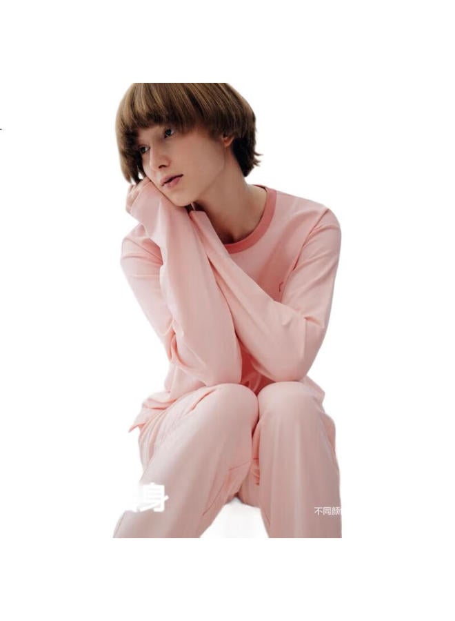 Bananain Cotton 3 Series Women'S Couple Pure Cotton Soft Home Wear Round Neck Long Sleeve Long Pants Set Spring And Autumn - Image 2