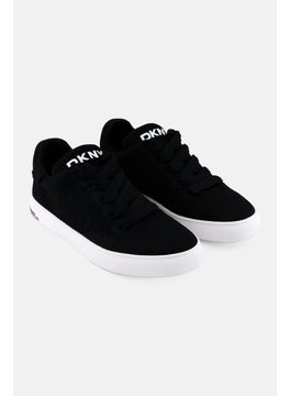 DKNY Women Abeni Knit Lace Up Shoes, Black  - Image 1
