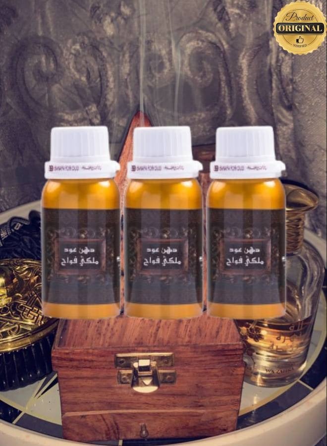 Banafa 3 Pieces Dehn Oud Malki Fawah 10 Tola - Image 1