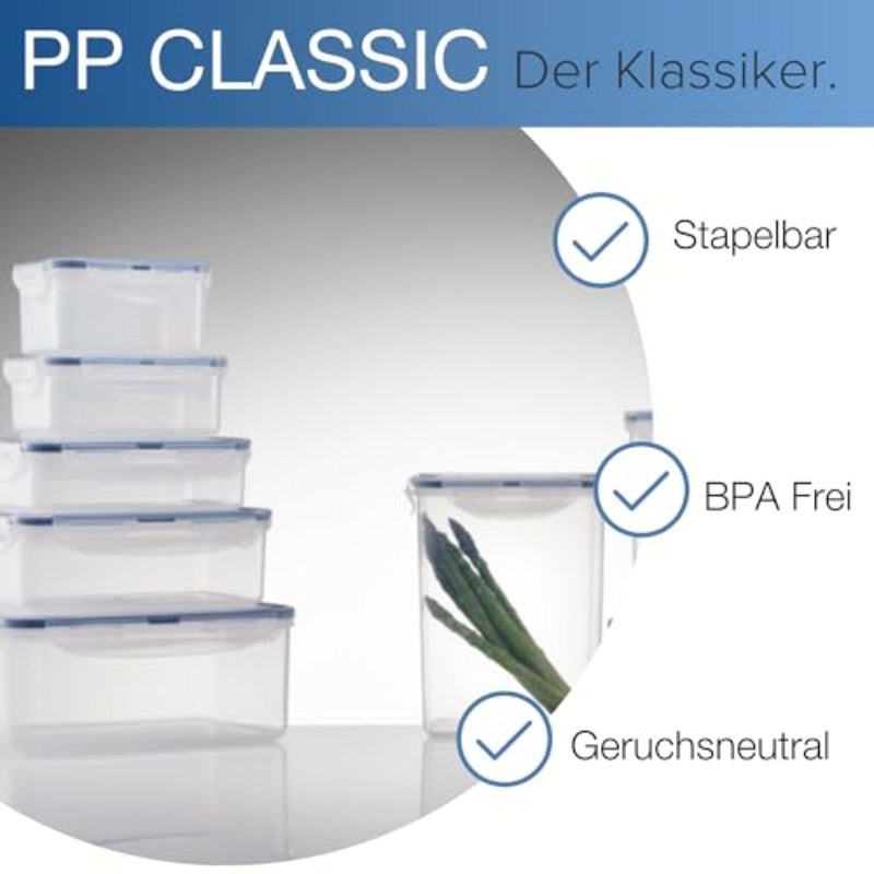 Lock and Lock Classics Tall Rectangular Food Container 9 L Clear - Image 5