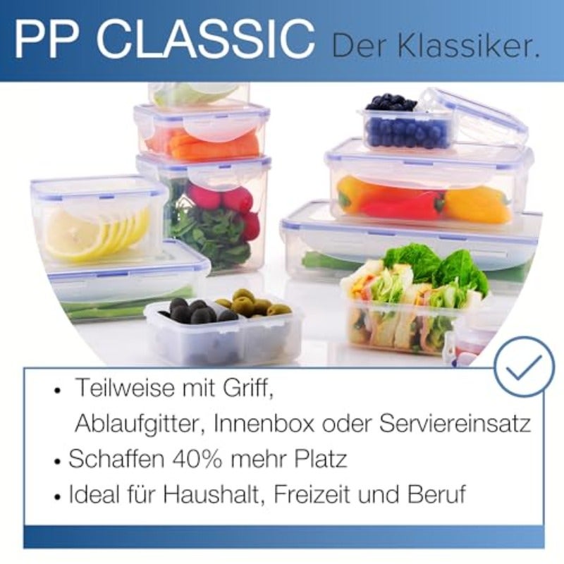 Lock and Lock Classics Tall Rectangular Food Container 9 L Clear - Image 3