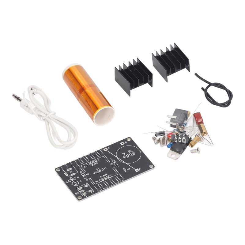 St DIY Mini Tesla Coil Kit: 15‑24V DC 2A Input - Music Playback & Arc Generating Function Mini Tesla Coil Plasma Speaker Kit for Electronic Hobbyists & Science Enthusiasts - Image 5