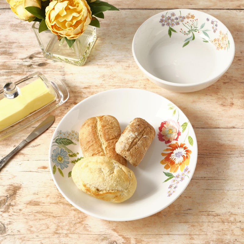 Fitz & Floyd Fitz and Floyd Meadow Floral Set of 2 Serving Bowls, 10.5 inch, 8.5 Inch - Image 4