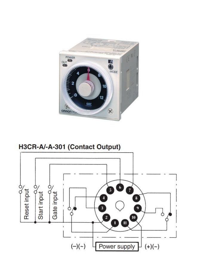 Omron - Multi-functional Timers H3CR A 100 240VAC 100 to 125VDC - Image 1