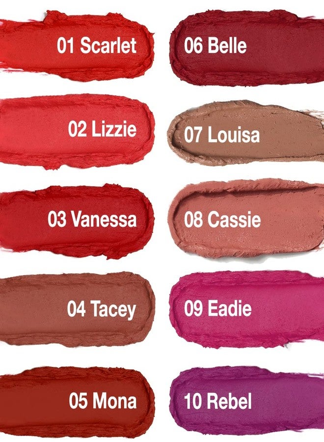 Phoera Non Transfer Lipstick Waterproof, smudge-proof and mask-proof feeling weightless Pigmented Formula Long-Lasting Lipstick That Are Mask, Water and Sweat Proof. (06 Belle) - Image 3