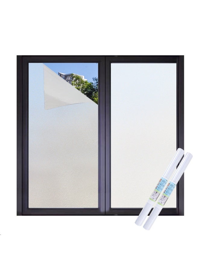 بمعنى سحر بمعنى حديقة أفلام خصوصية للنوافذ، ملصقات نوافذ 50×200 سم، ملصقات نوافذ ثابتة غير لامعة، ملصقات نوافذ غير لاصقة، ملصقات أغطية أبواب للتحكم في الحرارة وحجب أشعة الشمس والأشعة فوق البنفسجية، أغطية زجاجية للمنزل والحمام وغرفة النوم والمكتب - Image 1