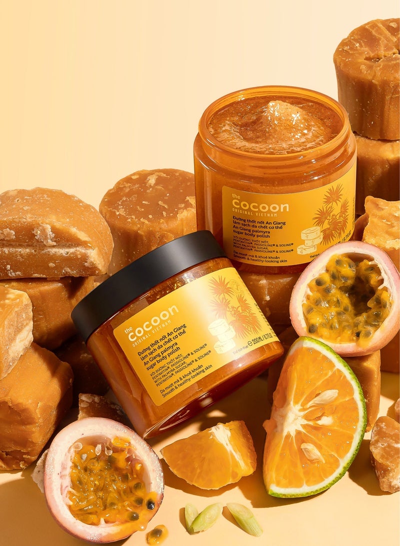The Cocoon Original Vietnam An Giang Palmyra Sugar Body Polish, Exfoliating Body Scrub for Glowing Skin, Pentavitin Macadamia Oil Moisturizing Treatment, Vegan Cruelty Free Skincare, 200ml - Image 5