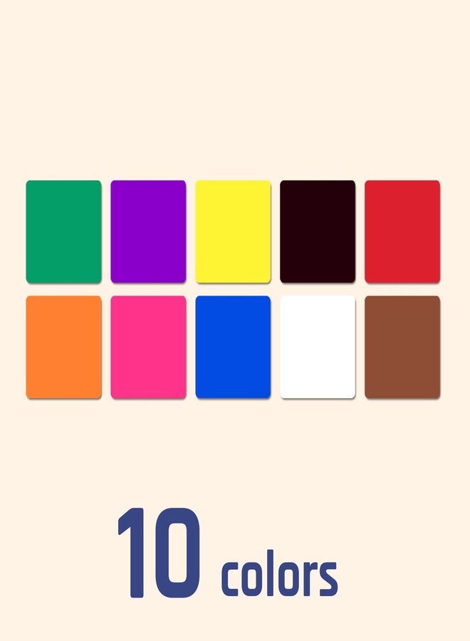 TownStix 1200 Pieces, 1 inch - Colored Square Shape Stickers Labels - 10 Colors - Image 2