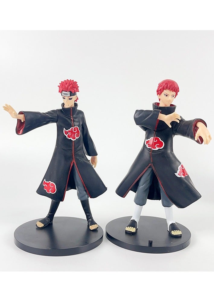 عام ناروتو أنيمي الشكل نموذج زخرفة أوتشيبا ايتاشي كاكاشي ساسكي جاء حول دمى لتقديم الهدايا للجماهير والأصدقاء (18-19cm) - Image 2