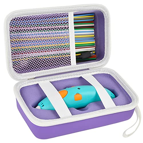 ANKHOH Case Compatible with 3Doodler Start+ Essentials (2023, 2024) for 3D Set, Storage Organizer Holder for Printing Filament Refill and USB Charger (Box Only) Purple - Image 1