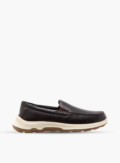 DUCHINI Men's Textured Slip-On Mocassins