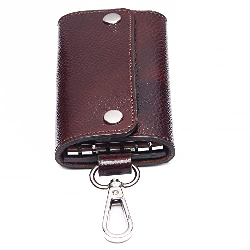 Instabuyz Leather Key Cases (Brown_KG-00956-CHCK-PUR) - Image 2