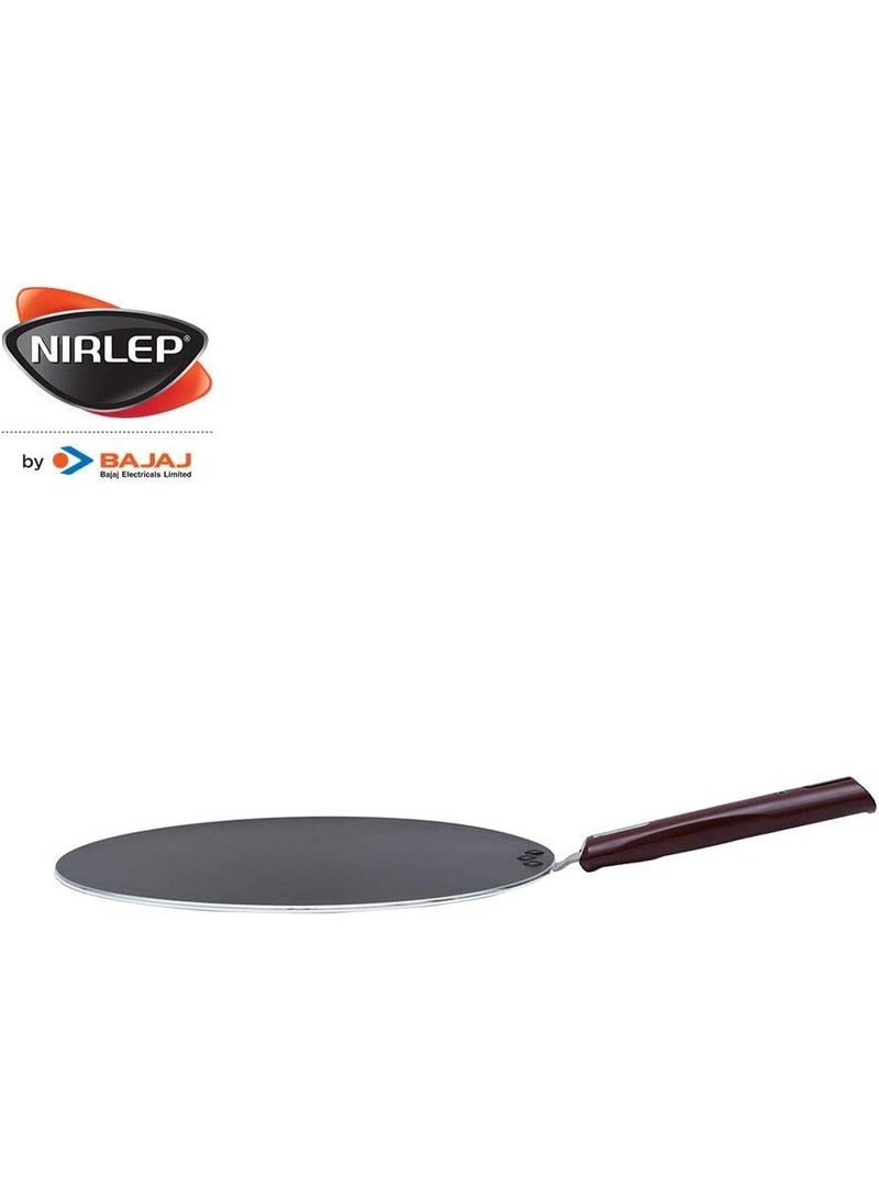 NIRLEP IJFT 27 by Bajaj Electricals Selec+ J Class Aluminium 27 Cm Non Stick Induction Flat Tawa, 5 mm, Maroon - Image 3