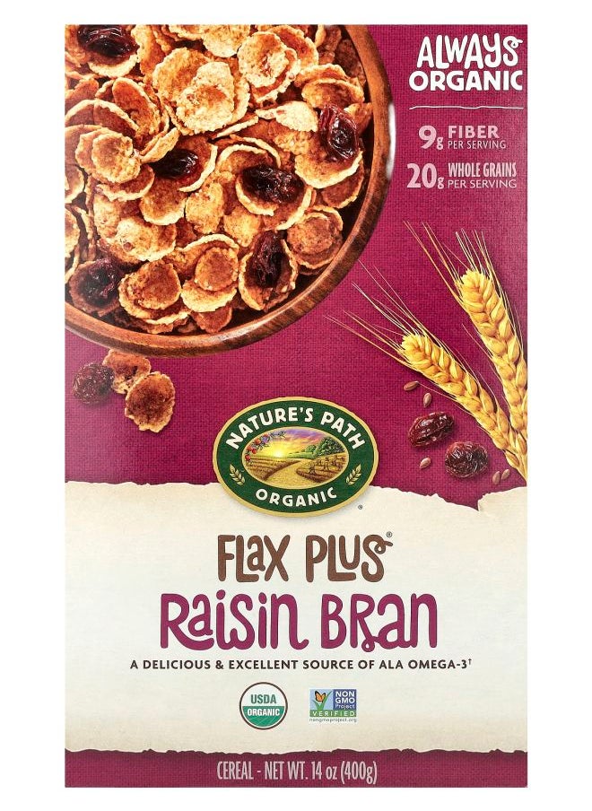 Nature's path - Organic Flax Plus Cereal Raisin Bran 14 oz (400 g) - Image 1