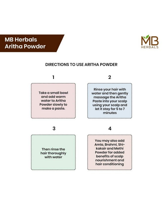 مسحوق أريثا 8 أونصة | 227 جرام | مسحوق جوز الصابون النقي بنسبة 100% والمزروع عضويًا (مصنوع في البرية) | شامبو وبلسم طبيعي للشعر | سابيندوس موكوروسي - Image 3