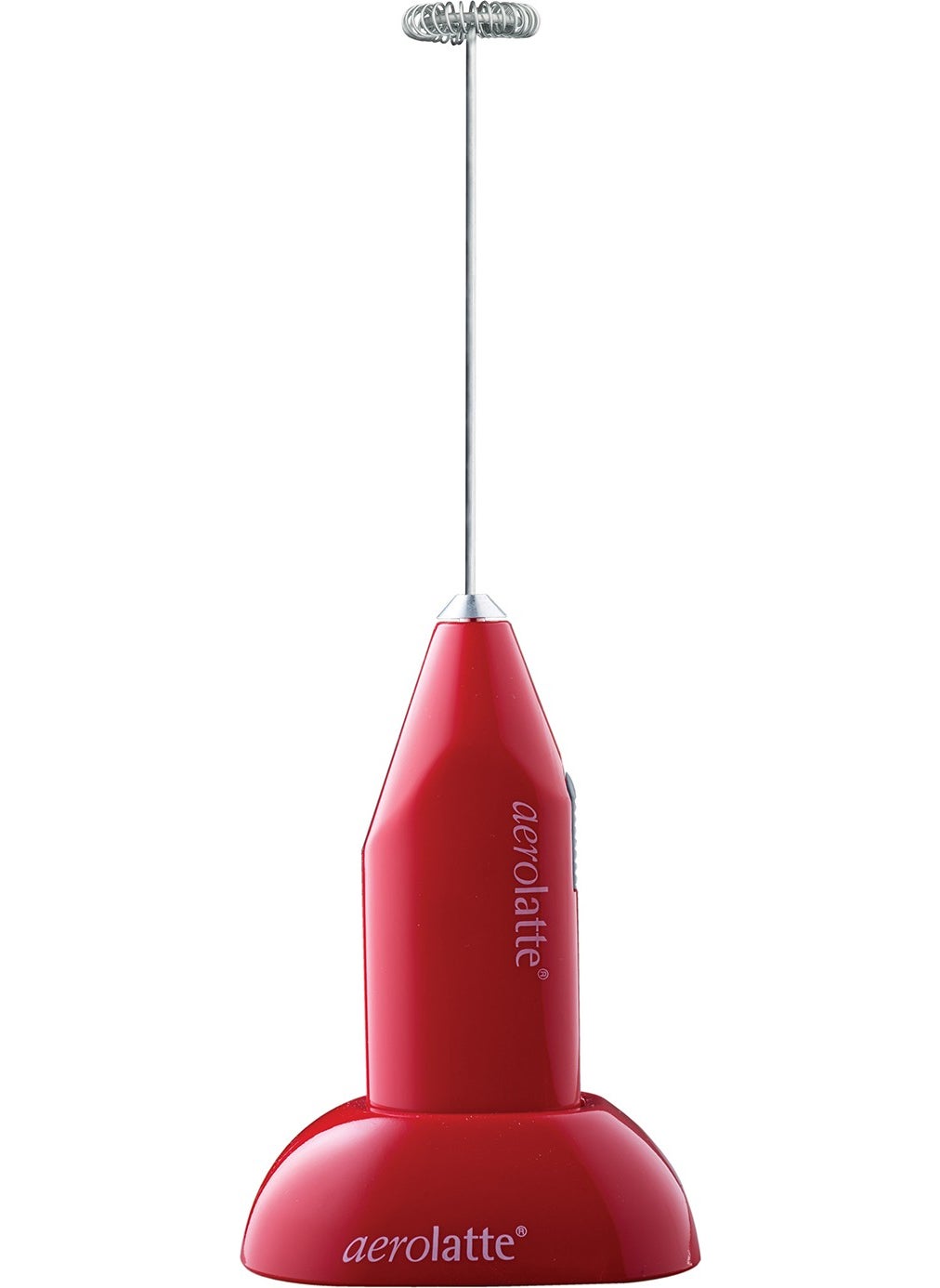 aerolatte Original Non-Steam Coffee / Milk Frother with Stand Red  - Image 1