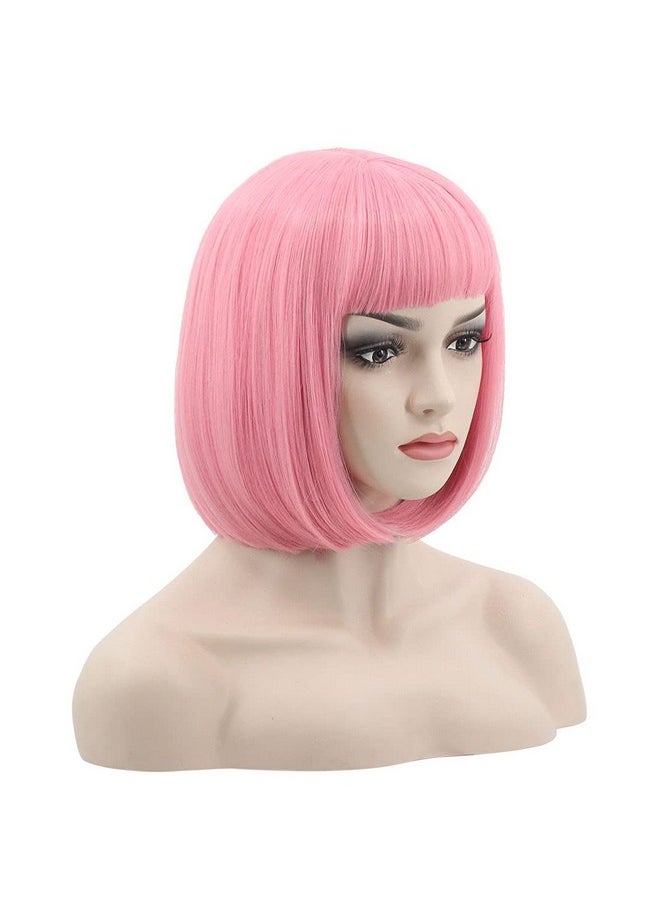 Short 12 Inches Straight Synthetic Cosplay Wig For Women (Pink1) - pzsku/Z31571BE852094C59B670Z/45/_/1719052380/4f8f4add-ed53-4cc6-b6c1-71ef284a4cbb