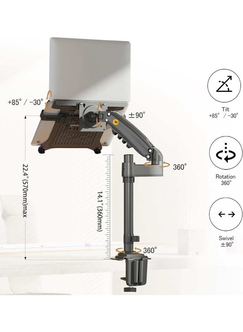أن بي نورث بايو حامل للكمبيوتر المحمول لأجهزة الكمبيوتر المحمولة 10-17 بوصة، وذراع الشاشة لأجهزة المراقبة 17-30 بوصة - Image 3