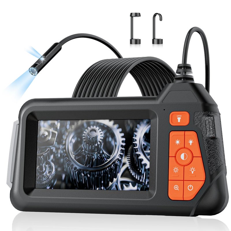 TGJOR Endoscope Camera with Light 43 1080P HD DualLens Inspection Borescope Camera for Sewer 164ft Waterproof Industrial Endoscope Flexible Snake Bore Scope for Plumbing Automotive - Image 2
