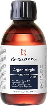 Naissance Organic Argan Oil no 228 225ml Pure Natural AntiAgeing Antioxidant Moisturiser Conditioner for Face Hair Skin Beard Cuticles - Image 1